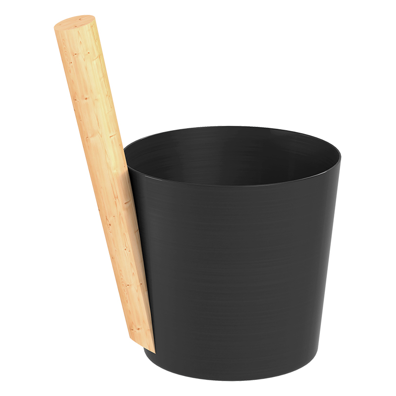 Шайка Эверест алюминий 5л (Black (TG-50)) (миниатюра)